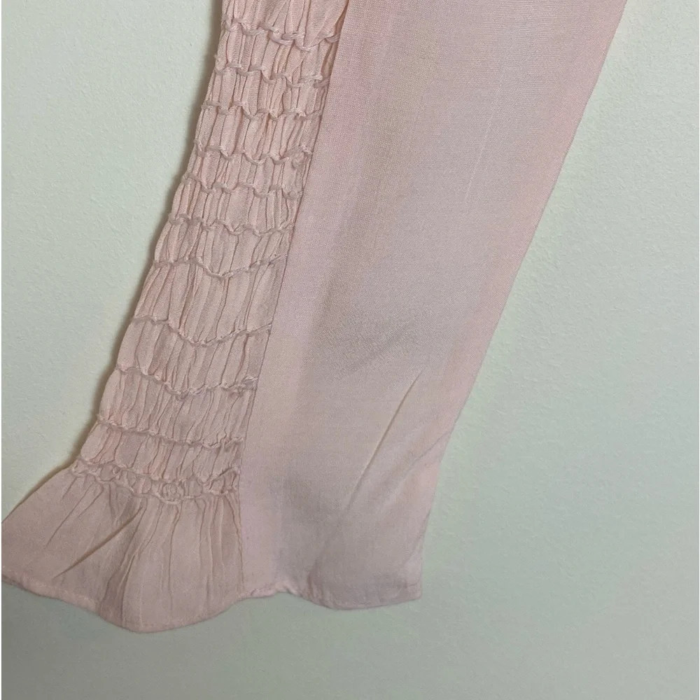 Free People Smocked In Time Top - Light Peach​​​​​​​​